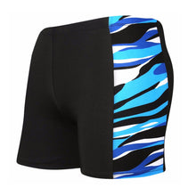 Load image into Gallery viewer, Men Boxer Trunks Print Milk Silk Swimming Trunks Hot Spring Holiday Beach Water Sports Slim Shorts Boxing Quick Dry Pants One Size
