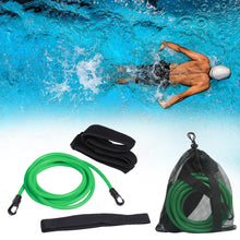 Load image into Gallery viewer, 6MM*10MM*4M 30Pounds Swimming Training Belt Set Swimming Resistance Special Strength Training Equipment Elastic Rope Accessories
