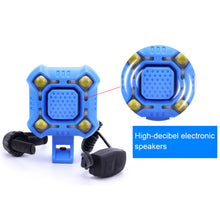 Load image into Gallery viewer, Mountain Biking Multifunctional 2-In-1 Horn Light 140 High Decibel USB Rechargeable IPX6 Waterproof 350 Lumen Bicycle Headlights Night Riding Equipment
