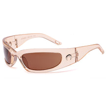 Load image into Gallery viewer, Fashion Y2K Dazzling Sports Cycling Glasses Future Sense Crescent Style Outdoor Activities Driving UV400 Protection Sunglasses
