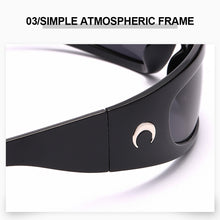 Load image into Gallery viewer, Fashion Y2K Dazzling Sports Cycling Glasses Future Sense Crescent Style Outdoor Activities Driving UV400 Protection Sunglasses
