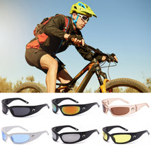Load image into Gallery viewer, Fashion Y2K Dazzling Sports Cycling Glasses Future Sense Crescent Style Outdoor Activities Driving UV400 Protection Sunglasses
