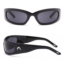 Load image into Gallery viewer, Fashion Y2K Dazzling Sports Cycling Glasses Future Sense Crescent Style Outdoor Activities Driving UV400 Protection Sunglasses
