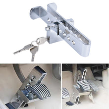 Load image into Gallery viewer, Universal Stainless Steel Auto Car Brake Clutch Pedal Lock Solid Anti-Theft Strong Security For Car Truck Throttle Accelerator

