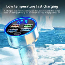 Load image into Gallery viewer, 250W 4 Port USB Car Charger Type C PD Fast Charging Adapter for Huawei OPPO Oneplus iPhone 14 Pro Max 13 12 11 Mini XS
