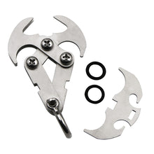 Load image into Gallery viewer, Multifunctional Stainless Steel Outdoor Rock Climbing Rescue Claw Folding Gravity Grab Hook Mountaineering EDC Survival Tool
