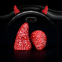 Load image into Gallery viewer, 2Pcs Car Decoration Creative Diamond Devil Horns Stickers For Mini Coopers Jcw One F54 F55 F56 F60 R55 R60 R61 R56 Car Accessories Car Styling
