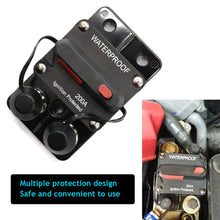 Load image into Gallery viewer, Waterproof Car Boat Auto AMP Circuit Breaker Fuse Reset DC 12-48V 30A 40A 50A 60A 70A 80A 100A 120A 150A 200A 250A 300A
