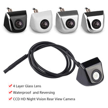 Load image into Gallery viewer, Car Rear View Camera 170 Degree Glass Lens Night Vision for Parking Monitor HD Reversing Camera Waterproof CCD Video Camera
