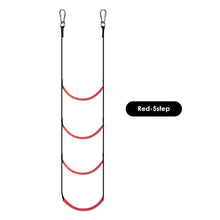 Load image into Gallery viewer, 3/4/5 Step Boat Rope Ladder Boat Rope Ladder Extension Assist Boat Folding Ladder Swim Ladder for Sailboat Kayak Motorboat Caneoing Speedboat
