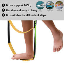 Load image into Gallery viewer, 3/4/5 Step Boat Rope Ladder Boat Rope Ladder Extension Assist Boat Folding Ladder Swim Ladder for Sailboat Kayak Motorboat Caneoing Speedboat
