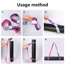 Load image into Gallery viewer, Adjustable Yoga Mat Strap Belt Sports Sling Shoulder Carry Strap Belt Exercise Stretch Fitness Equiment Elastic Yoga Belt Hot
