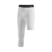 Load image into Gallery viewer, Elastic Waist Mens Compression Skinny Tights Single-leg Basketball Tights Men Trendy Sports Training Cropped Bottom Stretch Shaping
