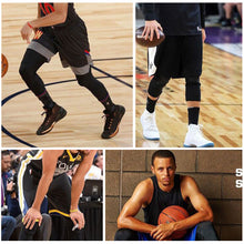 Load image into Gallery viewer, Men's Sports Tights Cropped Pants Basketball Cropped Compression Leggings Running Gym Fitness Sportswear for Male Athletic Trousers
