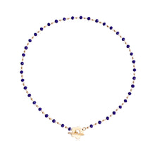 Load image into Gallery viewer, Fashionable Temperamental Black Crystal Glass Bead Necklace Simple Alloy OT Buckle Necklace Clavicle Chain Jewelry

