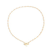 Load image into Gallery viewer, Fashionable Temperamental Black Crystal Glass Bead Necklace Simple Alloy OT Buckle Necklace Clavicle Chain Jewelry
