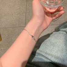 Load image into Gallery viewer, Simple Micro Inlaid Zircon Butterfly Bracelet Versatile Silver Alloy Butterfly Bracelet Women Hand Jewelry

