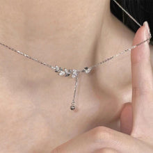 Load image into Gallery viewer, Simple Shiny Wheat Ear Necklace Sweet Niche Tassel Pendant Alloy Necklace Clavicle Chain Jewelry Accessory
