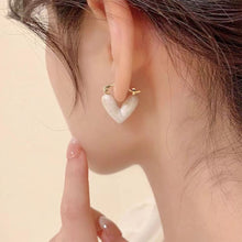 Load image into Gallery viewer, Dropwise Glazed Heart-shaped Earrings Exquisite Versatile Alloy Earrings Ear Studs Women Jewelry Accessories
