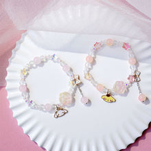 Load image into Gallery viewer, Crystal Cat Claw Beaded Bracelet Cute Pendant Beaded Elastic Rope Adjustable Bracelet Simple Hand Jewelry
