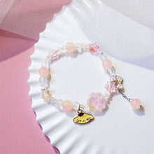 Load image into Gallery viewer, Crystal Cat Claw Beaded Bracelet Cute Pendant Beaded Elastic Rope Adjustable Bracelet Simple Hand Jewelry

