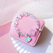 Load image into Gallery viewer, Crystal Cat Claw Beaded Bracelet Cute Pendant Beaded Elastic Rope Adjustable Bracelet Simple Hand Jewelry
