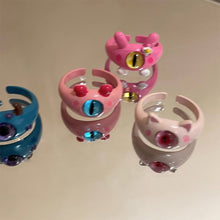 Load image into Gallery viewer, Funny Cute Meow Monster Ring Fashionable Personalized Opening Adjustable Alloy Ring Jewelry Accessory
