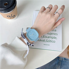 Load image into Gallery viewer, Creative Fashionable Macaron Color Square Watch Multicolored PU Watchband Quartz Watch Women Casual Watch
