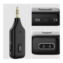 Load image into Gallery viewer, 2 in 1 Wireless Bluetooth 5.0 Receiver Transmitter Adapter 3.5mm Jack For Car Music Audio Aux A2dp Headphone Reciever Handsfree
