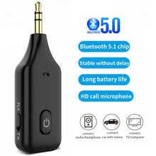 Load image into Gallery viewer, 2 in 1 Wireless Bluetooth 5.0 Receiver Transmitter Adapter 3.5mm Jack For Car Music Audio Aux A2dp Headphone Reciever Handsfree
