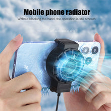 Load image into Gallery viewer, X16 Universal Mini Mobile Phone Cooling Fan Radiator Turbo Hurricane Game Cooler Cell Phone Cool Heat Sink For IPhone/xiaomi
