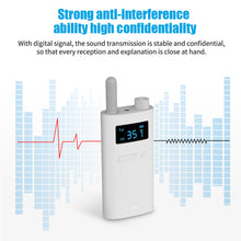 Load image into Gallery viewer, 2.4G Wireless Transmitter Receiver Office Meeting Tour Guide Explainer One-Way One-To-Many Explanation Microphone
