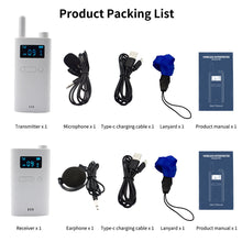 Load image into Gallery viewer, 2.4G Wireless Transmitter Receiver Office Meeting Tour Guide Explainer One-Way One-To-Many Explanation Microphone

