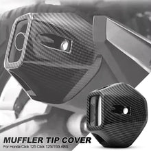 Load image into Gallery viewer, Motorcycle Muffler Tip Cover Glossy Carbon Exhaust Tip Garnish Accessories For Honda Click 125 Click 125i/150i ABS

