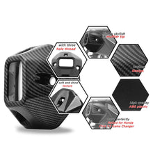 Load image into Gallery viewer, Motorcycle Muffler Tip Cover Glossy Carbon Exhaust Tip Garnish Accessories For Honda Click 125 Click 125i/150i ABS
