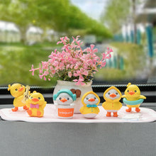 Load image into Gallery viewer, 6Pcs Cartoon Duck Desktop Decoration Ornaments Car Interior Accessories For Creative Gifts Crafts Childen Room Decoration
