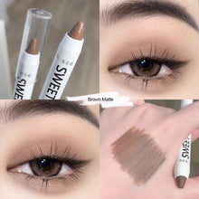 Load image into Gallery viewer, Shiny Glitter Black Eyeshadow White Eyeliner Pencils Makeup Eye Brightening Waterproof High-gloss Pen Eye Makeup

