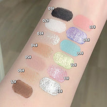 Load image into Gallery viewer, Shiny Glitter Black Eyeshadow White Eyeliner Pencils Makeup Eye Brightening Waterproof High-gloss Pen Eye Makeup
