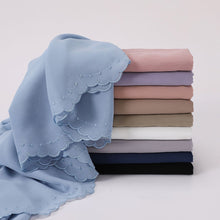 Load image into Gallery viewer, Fashion Silky Satin Turbans For Women Plain Lace Head Scarf For Ladies Elegant Shawl Muslim Scarves Head Wraps
