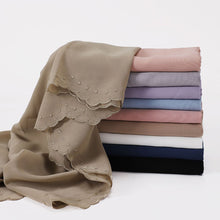 Load image into Gallery viewer, Fashion Silky Satin Turbans For Women Plain Lace Head Scarf For Ladies Elegant Shawl Muslim Scarves Head Wraps
