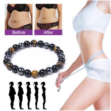 Load image into Gallery viewer, bsidian Stone Hematite Tiger Eye Bead Bracelets Weight Loss Bracelet Handmade Adjustable Rope Bracelet Slimming Energy Jewelry
