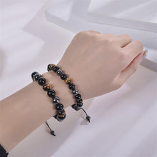 Load image into Gallery viewer, bsidian Stone Hematite Tiger Eye Bead Bracelets Weight Loss Bracelet Handmade Adjustable Rope Bracelet Slimming Energy Jewelry
