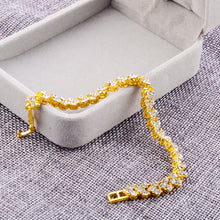 Load image into Gallery viewer, 1Pc Fashion Women's Crystal Diamond Bracelet Gold and Silver Rose Gold Bracelet Weight Loss Magnetic Therapy Bracelet
