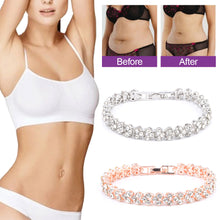 Load image into Gallery viewer, 1Pc Fashion Women's Crystal Diamond Bracelet Gold and Silver Rose Gold Bracelet Weight Loss Magnetic Therapy Bracelet
