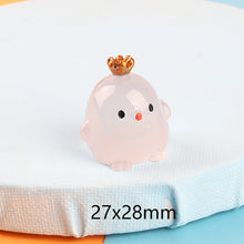 Load image into Gallery viewer, 1Pc Night Light Stereo Crown Chicken Handmade DIY Night Light Decorative Ornaments Cream Gum Resin Accessories Micro-view
