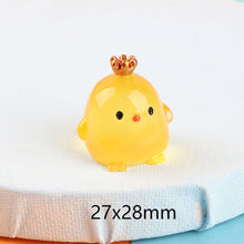 Load image into Gallery viewer, 1Pc Night Light Stereo Crown Chicken Handmade DIY Night Light Decorative Ornaments Cream Gum Resin Accessories Micro-view
