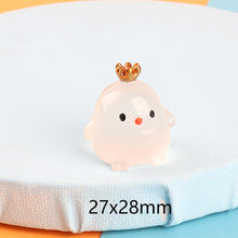 Load image into Gallery viewer, 1Pc Night Light Stereo Crown Chicken Handmade DIY Night Light Decorative Ornaments Cream Gum Resin Accessories Micro-view
