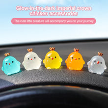 Load image into Gallery viewer, 1Pc Night Light Stereo Crown Chicken Handmade DIY Night Light Decorative Ornaments Cream Gum Resin Accessories Micro-view
