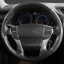 Load image into Gallery viewer, 2Pcs Universal Carbon Fiber Car Steering Wheel Cover Safe and Non-Slip Car Auto Interior Decoration Accessories Suitable Most Cars Four Seasons
