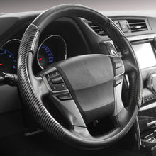 Load image into Gallery viewer, 2Pcs Universal Carbon Fiber Car Steering Wheel Cover Safe and Non-Slip Car Auto Interior Decoration Accessories Suitable Most Cars Four Seasons
